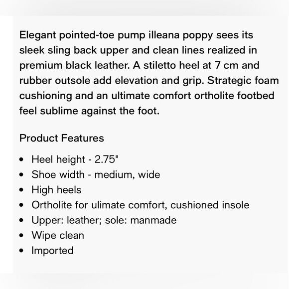 Elegant Black Slingback Heels - Picture 4 of 14